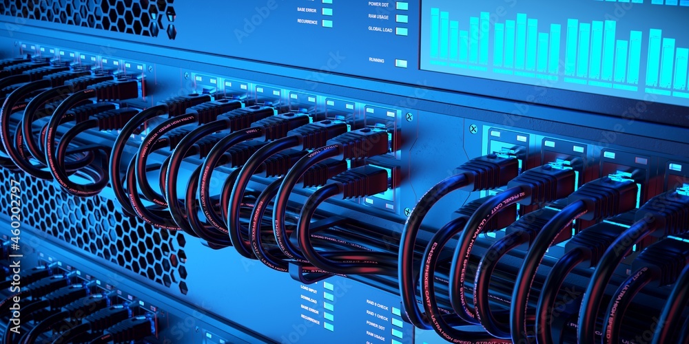 Wired server working at full capacity.