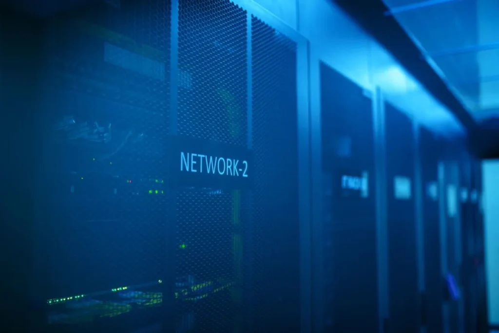 A server room with network equipment that existing monitoring already covers